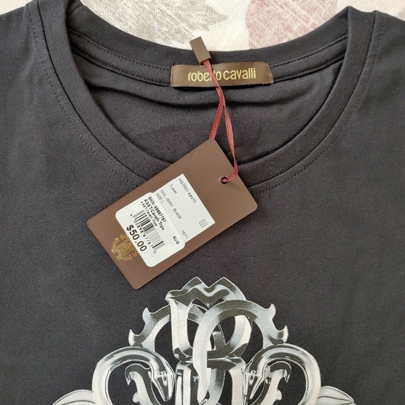 Roberto Cavalli New Men's short sleeve top - Picture 5 of 6